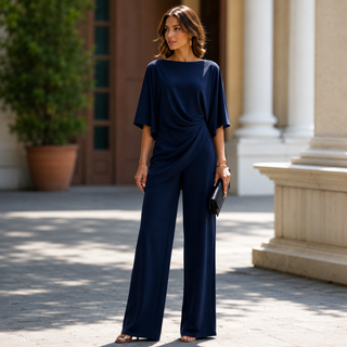 LAURA – Completo Elegante Drappeggiato