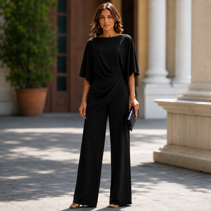 LAURA – Completo Elegante Drappeggiato