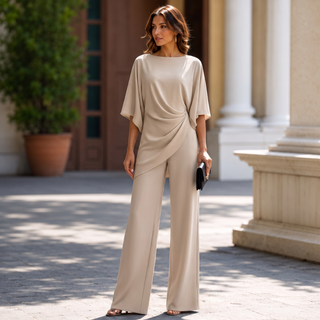LAURA – Completo Elegante Drappeggiato
