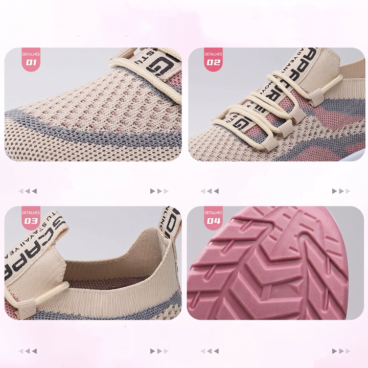 Sneakers da Donna Casual con Lacci, Leggere e Comode